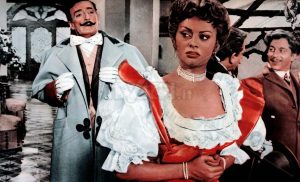 Totò e Sophia Loren in "Miseria e nobiltà"